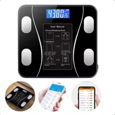 Imagem de Balanca Digital SL0382 Bluetooth - Monitoramento Corporal de Bioimpeda
