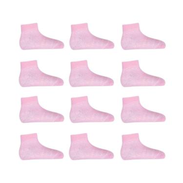 Imagem de Kit 12 Meias Rendadas Bebê Menina Menino Infantil - 0 a 6 meses