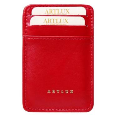 Imagem de Carteira Mágica Couro Artlux 165, Vermelho