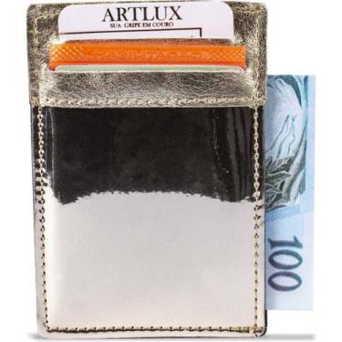 Imagem de Porta Cartão Couro Misto Artlux 933, OURO