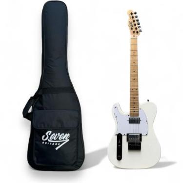 Imagem de Guitarra Telecaster Seven Stc-307 HH-LH Branca Canhota C/Bag - Seven G