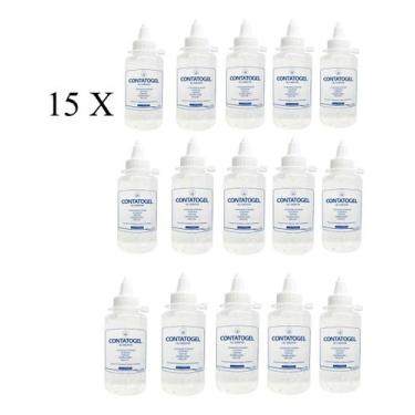 Imagem de Kit 15 - Gel Condutor Contato Para Ultrason Tens Doppler 100ml - RMC