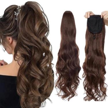 Imagem de Aplique Rabo De Cavalo Ondulado Cacheado Idêntico A Humano - bblees, c