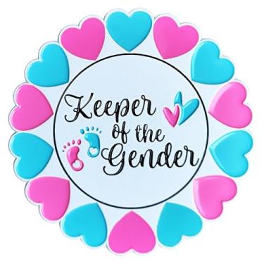 Imagem de Arturbo Para Guardião do Gênero Pés de Bebê Broche de Coração Pinos de Esmalte Macio Broche de Lapela Broche de Chá de Bebê Revelação de Gênero Broche de Festa para Mulheres Emblemas Desenho Animado para Roupas Bolsas Jaquetas Chapéu Decoração, Metal, Sem pedras preciosas