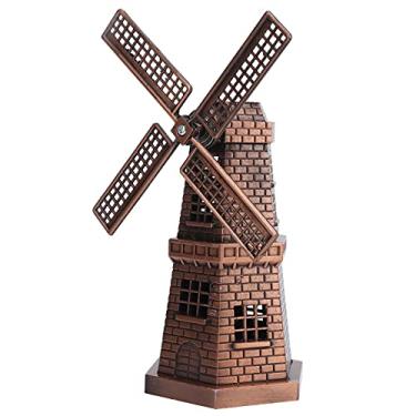 Imagem de Decoração de Moinho de Vento Estilo retrô Bronze Vermelho Mini Enfeites de Artesanato para Bar e Restaurante
