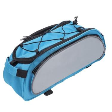 Imagem de Bolsa de Rack para Bicicletas, Cesto Traseiro de Poliéster 600d para Bicicletas, Bolsa de Armazenamento para Banco Traseiro, Viagem Ao Ar Livre (Cinza Azul)