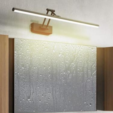 Imagem de Lâmpada de parede de leitura rotativa de 180° luz de LED moderna para espelho de banheiro luz de parede de banheiro espelho frontal luminárias de parede lustre de vaidade arandela de parede para