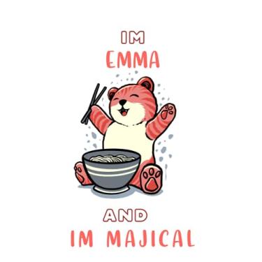 Imagem de Emma : Cute Cat Ramen Noodles Journal: Notebook With Name On Front Cover, 120 pages College Ruled Notebook Journal & Diary for Writing & Note Taking ... Personalized Notebooks For Girls And Women)