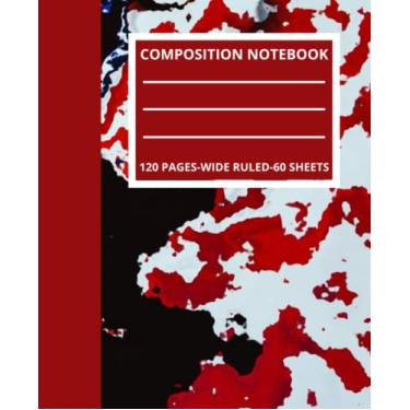 Imagem de Composition Notebook Gift| Wide Ruled Lined Paper Notebook Journal|: Glitter Liquid Marble Painting Workbook for Girls Kids Teens Students for Back to ... Writing Notes | Composition Notebook For Gift