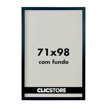 Imagem de Moldura Quadro 71x98 cm Decoração Criativa Quebra Cabeça Puzzle 2000 peças Parede Sala Escritório Game Office sem Vidro (Preto)