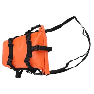 Imagem de Bolsa de Selim para Motocicleta, Resistente à água, Grande Capacidade, Antiderrapante, Em Pvc, para Dirt Bike, Bicicleta de Rua, Com Estrutura Lateral, Barra de Colisão (Laranja)