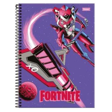 Imagem de Caderno De 01 Materia 80 F Cd Fortnite - Tilibra