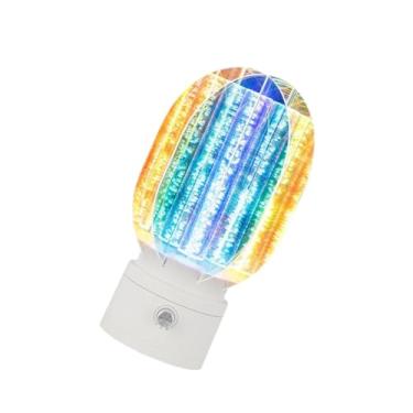 Imagem de Generic Luz noturna, ornamento de mesa giratório, abajur 3D multicolorido para festa, quarto