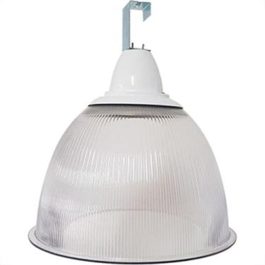 Imagem de Luminaria Prismatica Bezelux 16'' Com Gancho Branca E27 Bzg16Br2