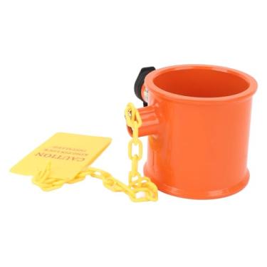 Imagem de Trava de Pino 5ª Roda para Trailer, Etiqueta de Aviso de Liga de Alumínio de 74mm, Trava de Engate Antirroubo para Barco Rv, Semi-caminhão