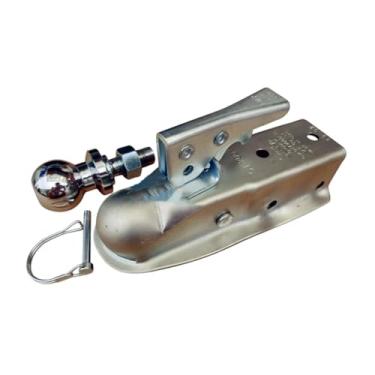 Imagem de JicSuXi Acessório de tampa de acoplamento de trailer de bola de 1-7/8 "substitua o acoplador de reboques retos por trailers de iate multifuncionais práticos, Style E