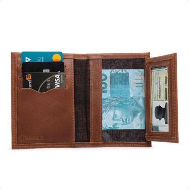 Imagem de Carteira Masculina  Slim Porta Cartao  Em Couro Legitimo 007 - ROMORO,