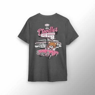 Imagem de Camiseta Estampada com Urso com Carro Rosa - Lobo Sete, GG, Chumbo
