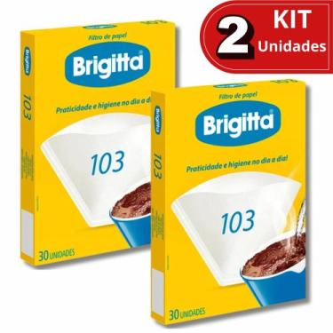 Imagem de KIT COMBO 02 UND  Filtro de Papel para Café N 103 Grande Caixa com 30 