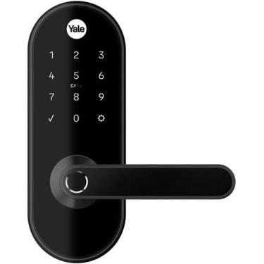 Imagem de Combo Fechadura Digital YMC 420W Preto Fosco com Zigbee - Yale