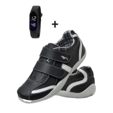 Imagem de Tênis Sapatenis Infantil Masculino Polo Blu  Kit Tênis + Relógio  com 