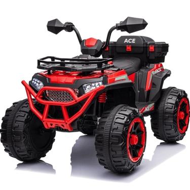 Imagem de Quadriciclo Eletrico Bandeirante Super ATV com Bau 12V Vermelho