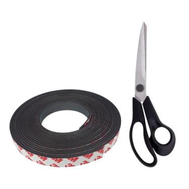 Imagem de Tesoura Preta Para Cortar Em Retalhos 5 Metros Do Imã Fita - RussoArt