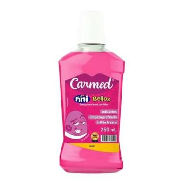 Imagem de Enxaguante Bucal Sem Álcool  Fini Beijos Com Flúor Carmed - 250ml - CI