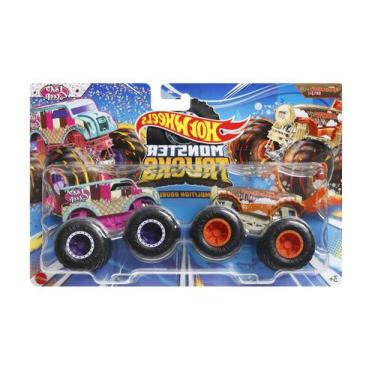 Imagem de Hot Wheels Monster Truck Pack Com 2 - Mattel Fyj64 Escolha, Hwn67