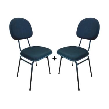 Imagem de Kit 2 Cadeiras Secretária Estudos Sala, Quarto, Casa reunião - HENVIFE