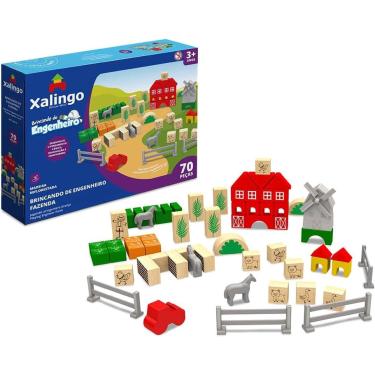 Imagem de Brincando de engenheiro fazenda 70 pcs