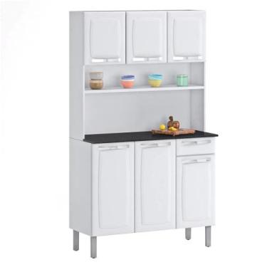 Imagem de Cozinha Itatiaia Rose Compacta 6 Portas e 1 Gaveta I3G1-105, Branco