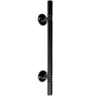 Imagem de Puxador Duplo Italy Preto Fosco 248Mm Porta Pivotante Correr