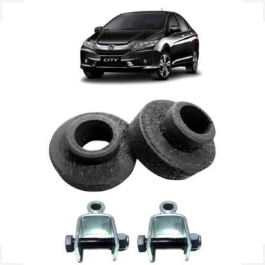 Imagem de Kit Calço de Mola Traseiro + Prolongador Honda City todos - Borfix