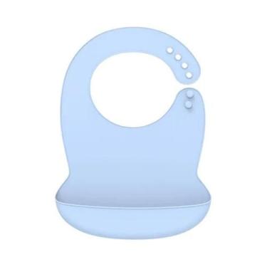 Imagem de Babador de Bebê de Silicone à Prova d'Água - Ajustável com Design de D