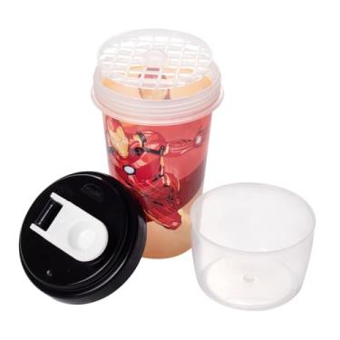 Imagem de Mini Shakeira Homem De Ferro 320Ml Plasútil