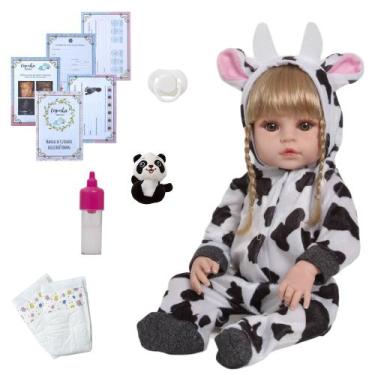 Imagem de Boneca Bebê Reborn 100% Vinil Siliconado Pode Dar Banho - Cegonha Rebo