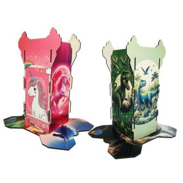 Imagem de Kit 2 Suportes Abafador Ruído Autistas Dinossauro Unicórnio - Tea E Am