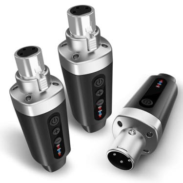 Imagem de EBJ Transmissor E Receptor De Microfone Sem Fio 2,4 Ghz, Sistema De Microfone Sem Fio Xlr, Adaptador De Microfone Sem Fio Recarregável Para Mixer De Áudio, Microfone Dinâmico, Alto-Falante De Pa, G