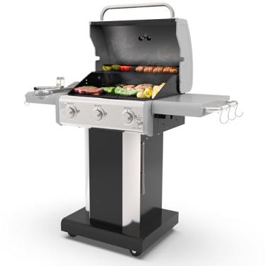Imagem de Kenmore PG-A4030400LD 3 Queimadores Outdoor Patio Gas Churrasco Propano Grill, Preto