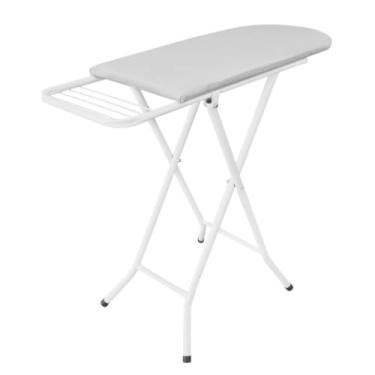 Imagem de Tábua de Passar Roupa Dobrável Mesa de Passar Retrátil com Suporte Para Ferro(Branca)