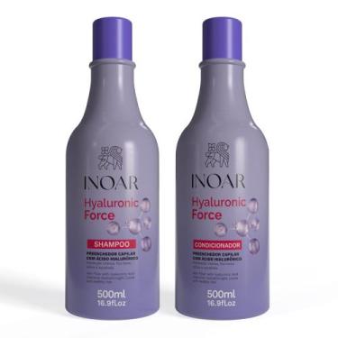 Imagem de Kit Inoar Hyaluronic Force Shampoo e Condicionador 500ml cada