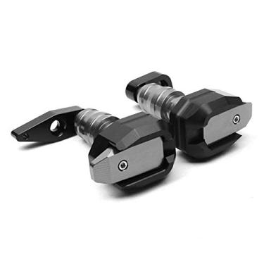 Imagem de Acc-Creativity Motocicleta CNC Alumínio Motor Crash Guard Case Frame Sliders Protector Proteção contra quedas Compatível com Kawasaki ER-4F Ninja650 ER6F ER6N 12-16 (Titânio)