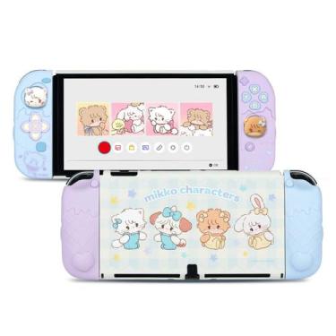 Imagem de Capa protetora GeekShare para Nintendo Switch OLED com acessórios