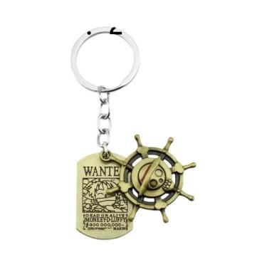 Imagem de Colar Masculino De Uma Peça De Anime Luffy Ace Pirata Caveira Chapéu P