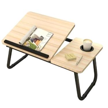 Imagem de Suporte Para Notebook Mesa Portátil Ajustável Multifuncional Home Office Apoio Cama Sofá
