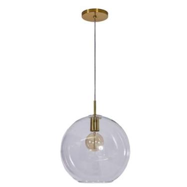 Imagem de Pendente Esfera Globo Bola 30cm Dourado 236/1 - ILUMINAMUNDO