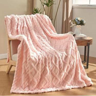 Imagem de Cobertor Manta Com Sherpa Dupla Face Casal Luxuoso 2,20x1,90 (Rosa)