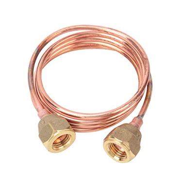 Imagem de Phefop Tubo Capilar de Conexão de Latão Flexível de 2,8 Mm G1/4 para a Instalação de Sistemas de Geladeira e Ar Condicionado (900mm)