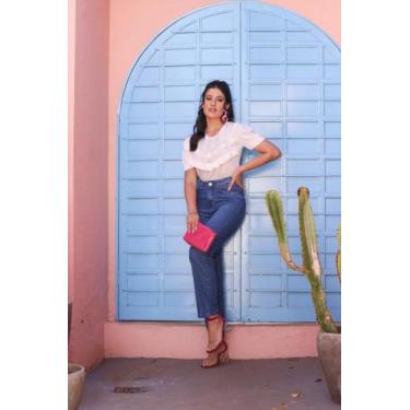 Imagem de Calça Mom  feminina  n38. Jeans 100% algodão. - Determine denim 